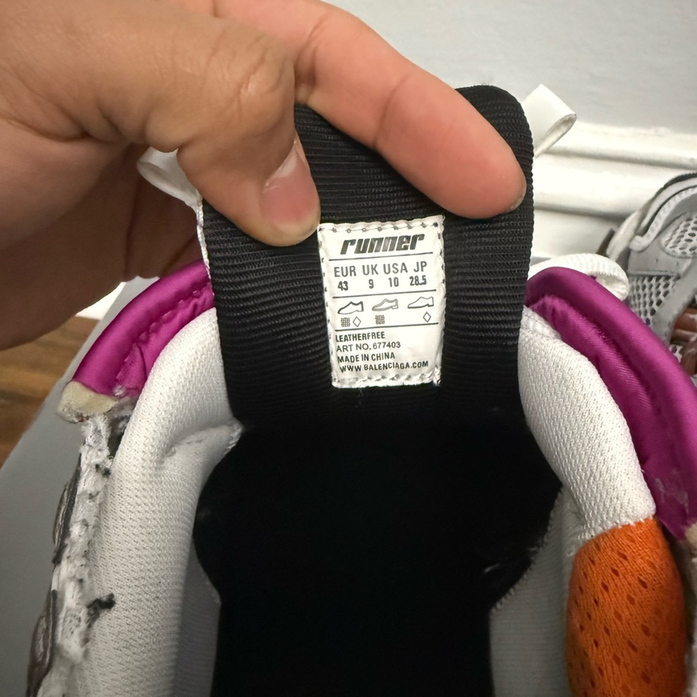 Balenciaga Runner Sneaker 'Grey Multi-Color' - Picture 10 of 11